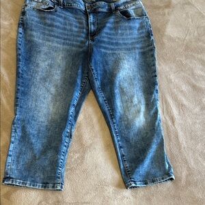 Maurices Light Wash Ankle Crop Jeans